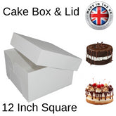 1X Cake Box 12"(12" Lid & 12" Base) Cake Box